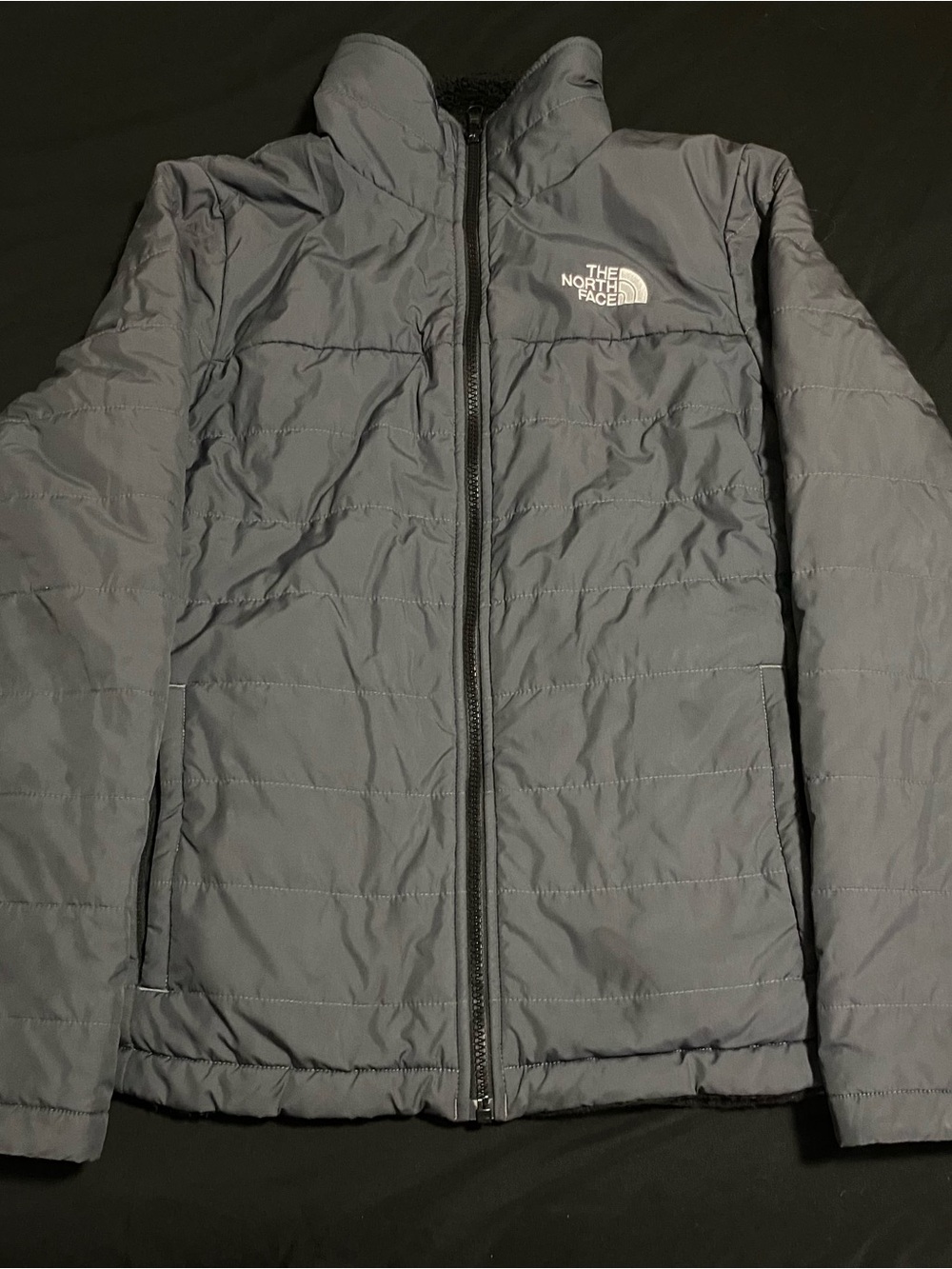 The North Face Women's Gray Quilted Puffer Jacket